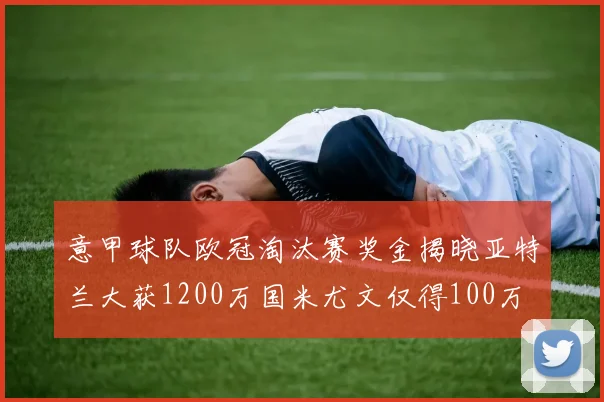 意甲球队欧冠淘汰赛奖金揭晓亚特兰大获1200万国米尤文仅得100万